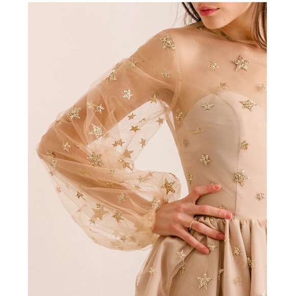 Lirika Matoshi Teuta Gold Star Corset Dress - Picture 3 of 16